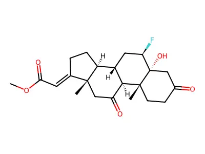 methyl (2E)-2-[(5R,6R,8S,9S,10R,13S,14S)-6-fluoro-5-hydroxy- structure