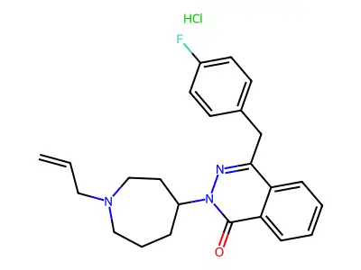 1(2H)-Phthalazinone, 4-((4-fluorophenyl)methyl)-2-(hexahydro-1-(2-propenyl)-1H-azepin-4-yl)-,monohydrochloride structure