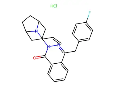 1(2H)-Phthalazinone, 4-((4-fluorophenyl)methyl)-2-(8-(2-propenyl)-8-azabicyclo(3.2.1)oct-3-yl)-, monohydrochloride structure