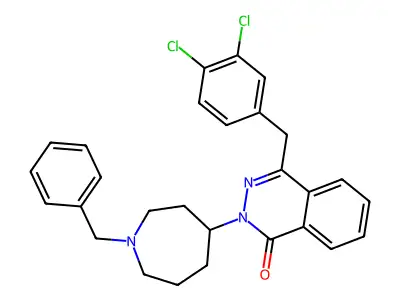 4-(3,4-Dichlorobenzyl)-2-(hexahydro-1-benzylazepin-4-yl)-1(2H)-phthalazinone structure