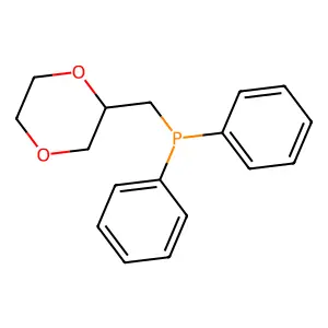 Phosphine, (1,4-dioxan-2-ylmethyl)diphenyl- structure