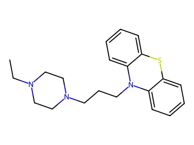 Phenothiazine, 10-(3-(4-ethyl-1-piperazinyl)propyl)- structure