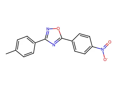 3-(4-Methylphenyl)-5-(4-nitrophenyl)-1,2,4-oxadiazole structure