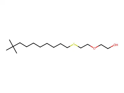 2-[2-(9,9-Dimethyldecylsulfanyl)ethoxy]ethanol structure