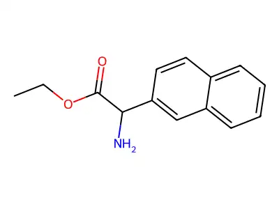 Ethyl 2-amino-2-(naphthalen-2-yl)acetate structure