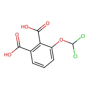 Benzenedicarboxylic acid, dichloromethoxy- structure