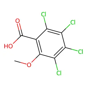 2,3,4,5-Tetrachloro-6-methoxybenzoic acid structure