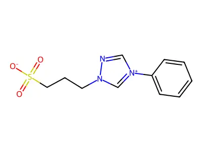 3-(4-Phenyl-4H-1,2,4-triazol-1-ium-1-yl)propane-1-sulfonate structure