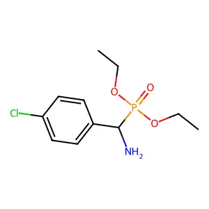 Phosphonic acid, [amino(4-chlorophenyl)methyl]-, diethyl ester, (S)- structure