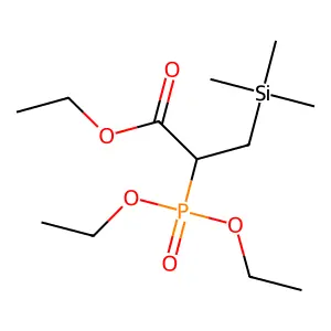 Ethyl 2-(diethoxyphosphoryl)-3-(trimethylsilyl)propanoate structure