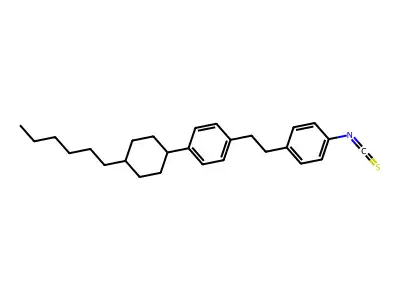 1-(4-Hexylcyclohexyl)-4-[2-(4-isothiocyanatophenyl)ethyl]benzene structure