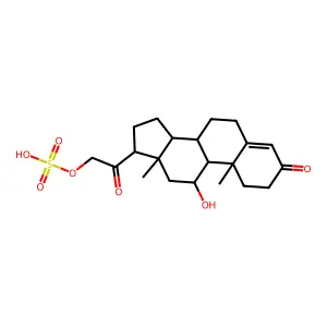 Corticosterone sulfate structure