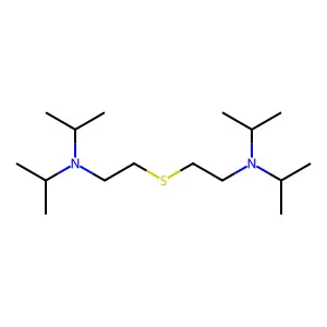 Bis(2-diisopropylaminoethyl) sulfide structure