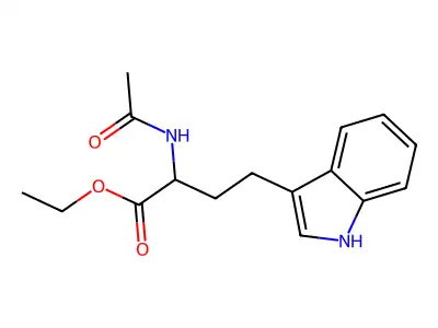 ethyl 2-acetamido-4-(1H-indol-3-yl)butanoate structure