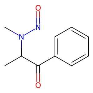2-(N-Nitroso-N-methylamino)propiophenone structure