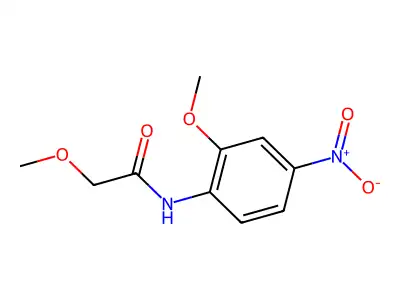 2-methoxy-N-(2-methoxy-4-nitrophenyl)acetamide structure