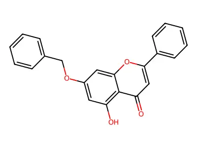 7-(benzyloxy)-5-hydroxy-2-phenyl-4H-chromen-4-one structure