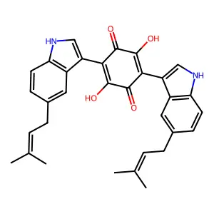 螺旋壳菌素 structure