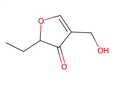 Ethyl-4-hydroxymethyl-3(2H)-furanone structure