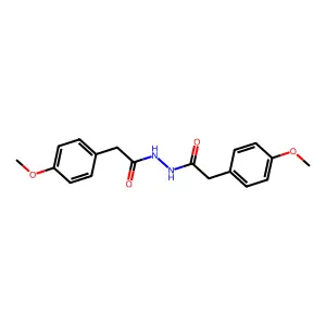 2-(4-methoxyphenyl)-N'-[(4-methoxyphenyl)acetyl]acetohydrazide structure