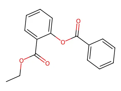 Benzoic acid, 2-(benzoyloxy)-, ethyl ester structure