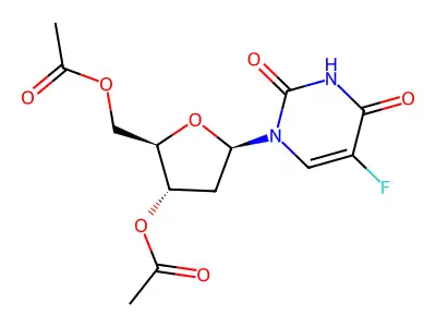 Uridine, 3',5'-diacetate structure