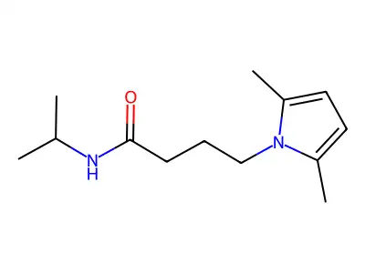1-Pyrrolebutyramide, 2,5-dimethyl-N-isopropyl- structure