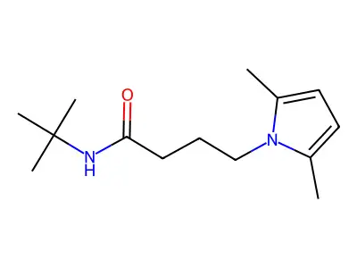 1-Pyrrolebutyramide, N-tert-butyl-2,5-dimethyl- structure