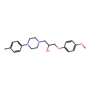 1-(4-Methoxyphenoxy)-3-[4-(4-methylphenyl)piperazin-1-yl]propan-2-ol structure