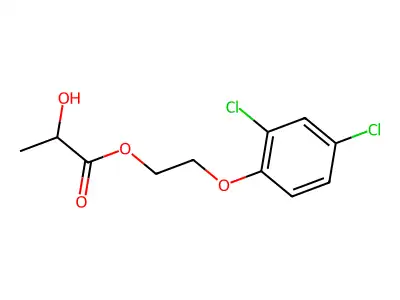 2-(2,4-Dichlorophenoxy)ethyl lactate structure