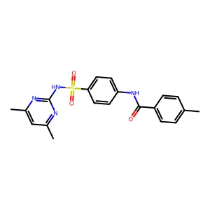 N-{4-[(4,6-dimethylpyrimidin-2-yl)sulfamoyl]phenyl}-4-methylbenzamide structure