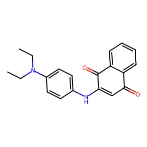 2-[4-(Diethylamino)anilino]naphthalene-1,4-dione structure