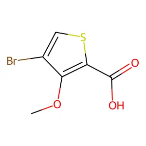 2-Thiophenecarboxylic acid, 4-bromo-3-methoxy- structure