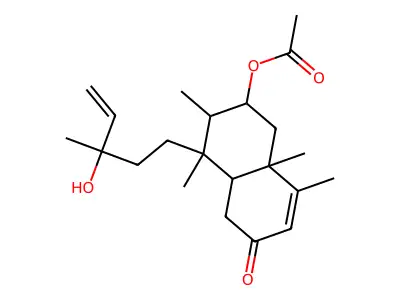 Stachysolon, monoacetate structure