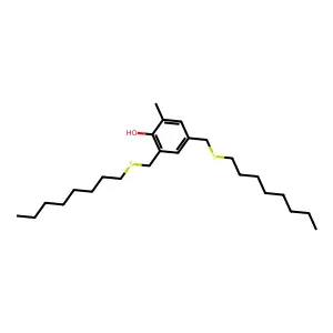 2-Methyl-4,6-bis[(octylthio)methyl]phenol structure