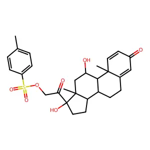 11?,17,21-Trihydroxy-pregna-1,4-diene-3,20-dione 21-p-Toluenesulfonate structure