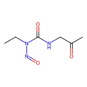 N-Ethyl-N'-(2-oxopropyl)-N-nitrosourea structure