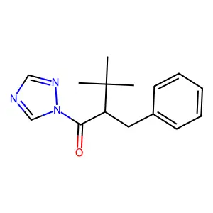 2-Benzyl-3,3-dimethyl-1-(1h-1,2,4-triazol-1-yl)butan-1-one structure