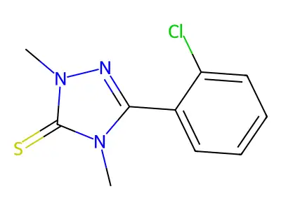 3H-1,2,4-Triazole-3-thione, 2,4-dihydro-5-(2-chlorophenyl)-2,4-dimethyl- structure