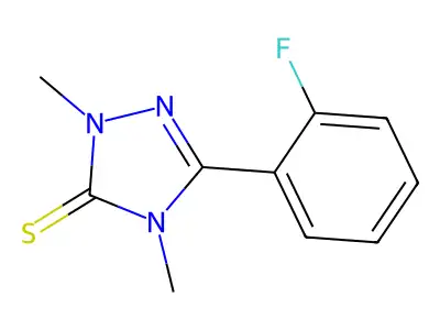 3H-1,2,4-Triazole-3-thione, 2,4-dihydro-2,4-dimethyl-5-(2-fluorophenyl)- structure