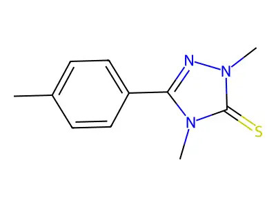 3H-1,2,4-Triazole-3-thione, 2,4-dihydro-2,4-dimethyl-5-(4-methylphenyl)- structure
