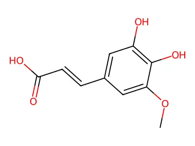 5-羟基阿魏酸 structure