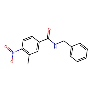 N-benzyl-3-methyl-4-nitrobenzamide structure