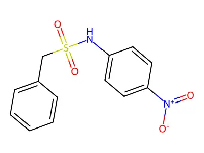 N-(4-nitrophenyl)-1-phenylmethanesulfonamide structure