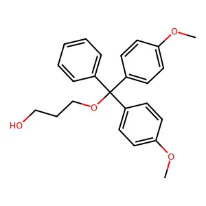 1-Propanol, 3-[bis(4-methoxyphenyl)phenylmethoxy]- structure