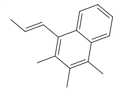 (E)-1,2,3-Trimethyl-4-propenylnaphthalene structure