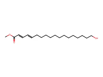 Methyl hydroxyoctadecadienoate structure
