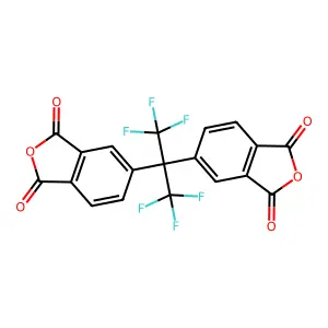4,4'-(Hexafluoroisopropylidene)diphthalic anhydride structure