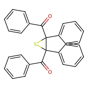 (3-Benzoyl-2,3-diphenylthiiran-2-yl)-phenylmethanone structure