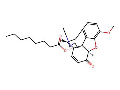 14-Hydroxycodeinone octanoate structure
